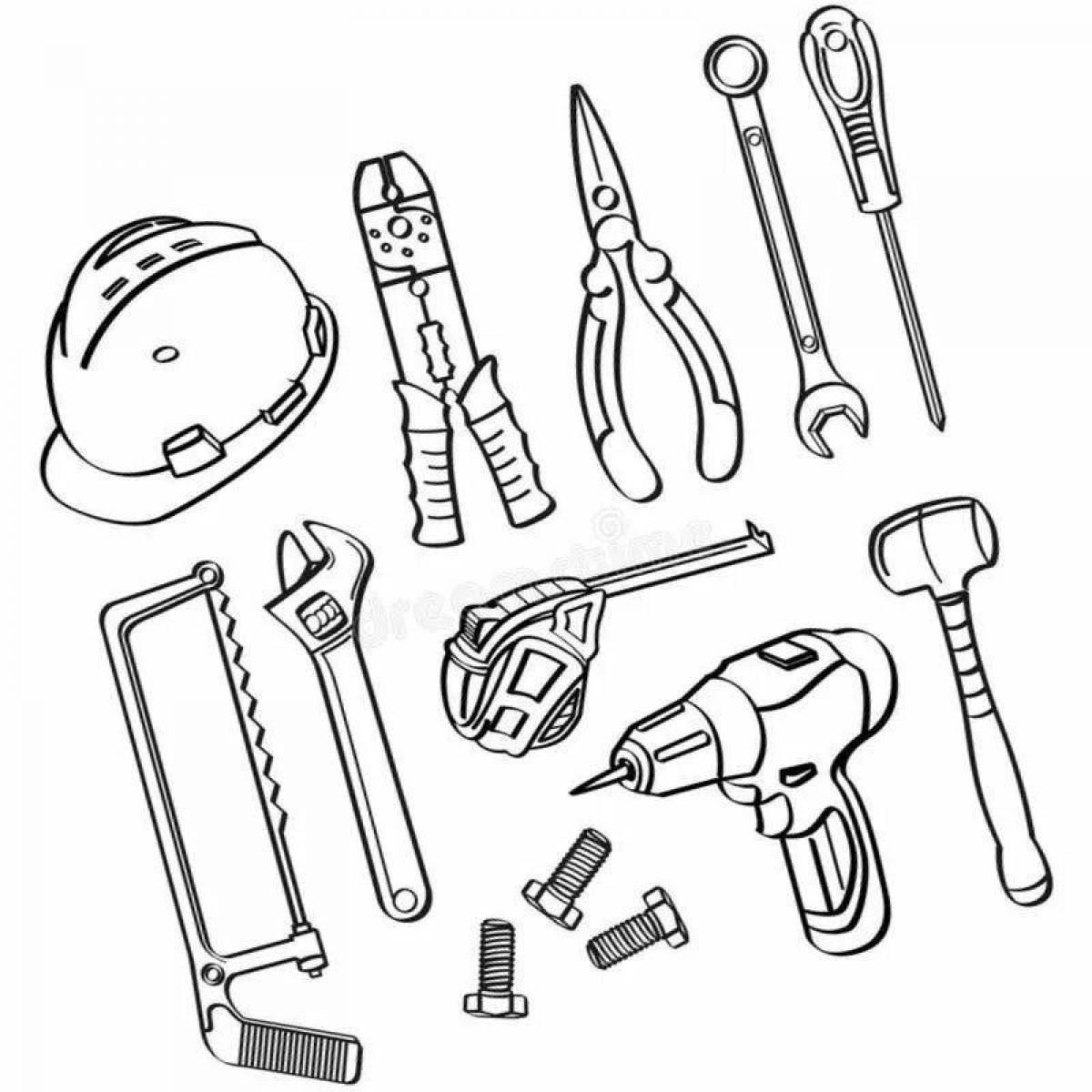 Drawing tool. Инструменты для распечатки. Строительные инструменты раскраска для детей. Трафарет строительные инструменты. Инструменты раскраска для детей.