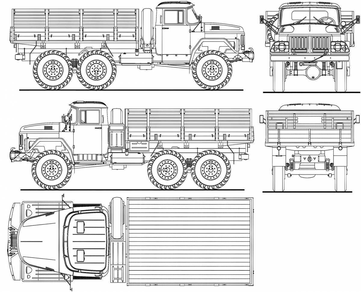 Зил 131 рисунок