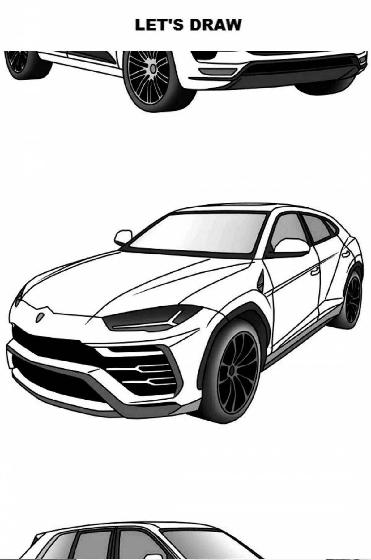 Как нарисовать lamborghini urus