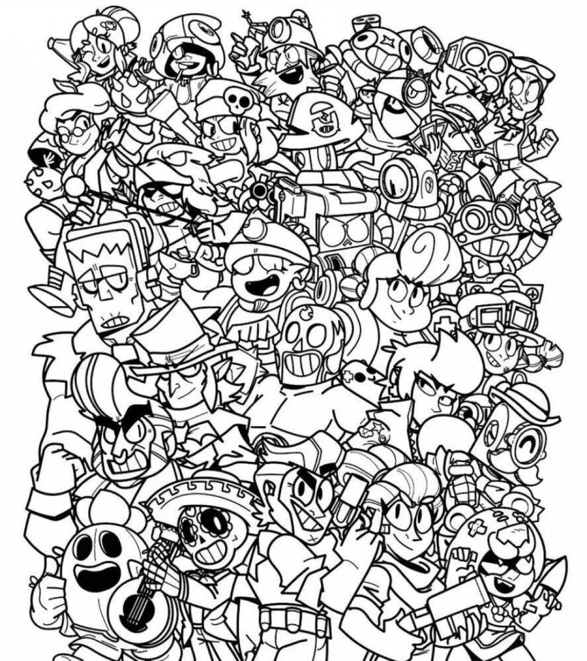 как сделать разноцветный описание в brawl stars