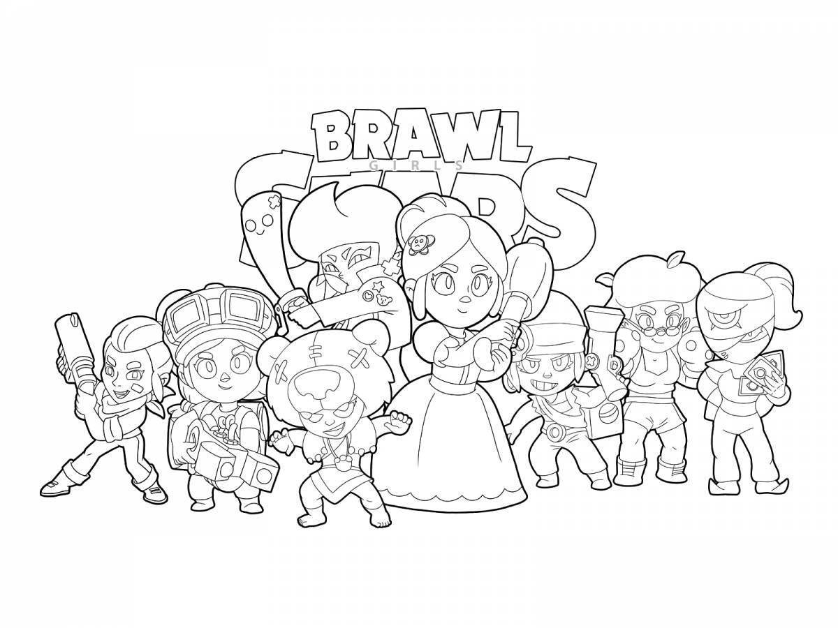 Как нарисовать персонажа из игры brawl stars