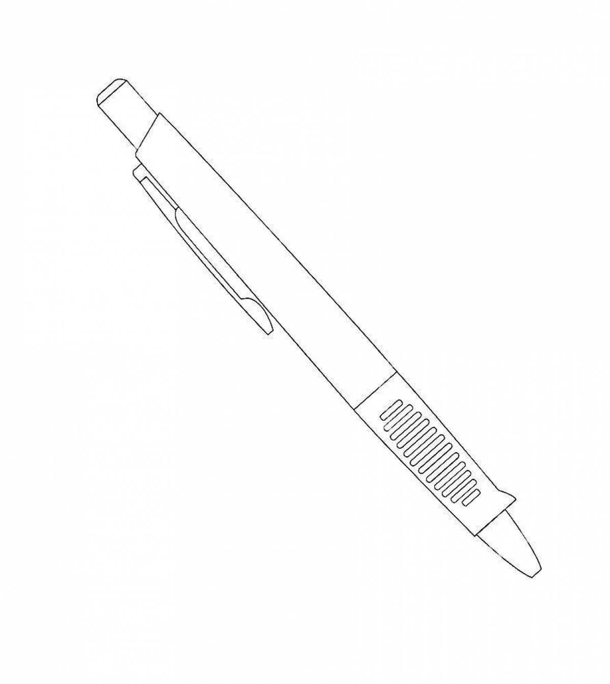 Нарисовать ручку карандашом. Ручка раскраска. Раскраска ручка шариковая. Ручка шариковая раскраска для детей. Ручка для распечатки.