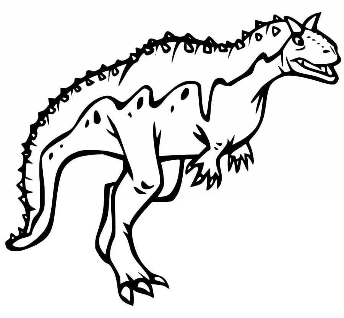 Majestic carnotaurus coloring page