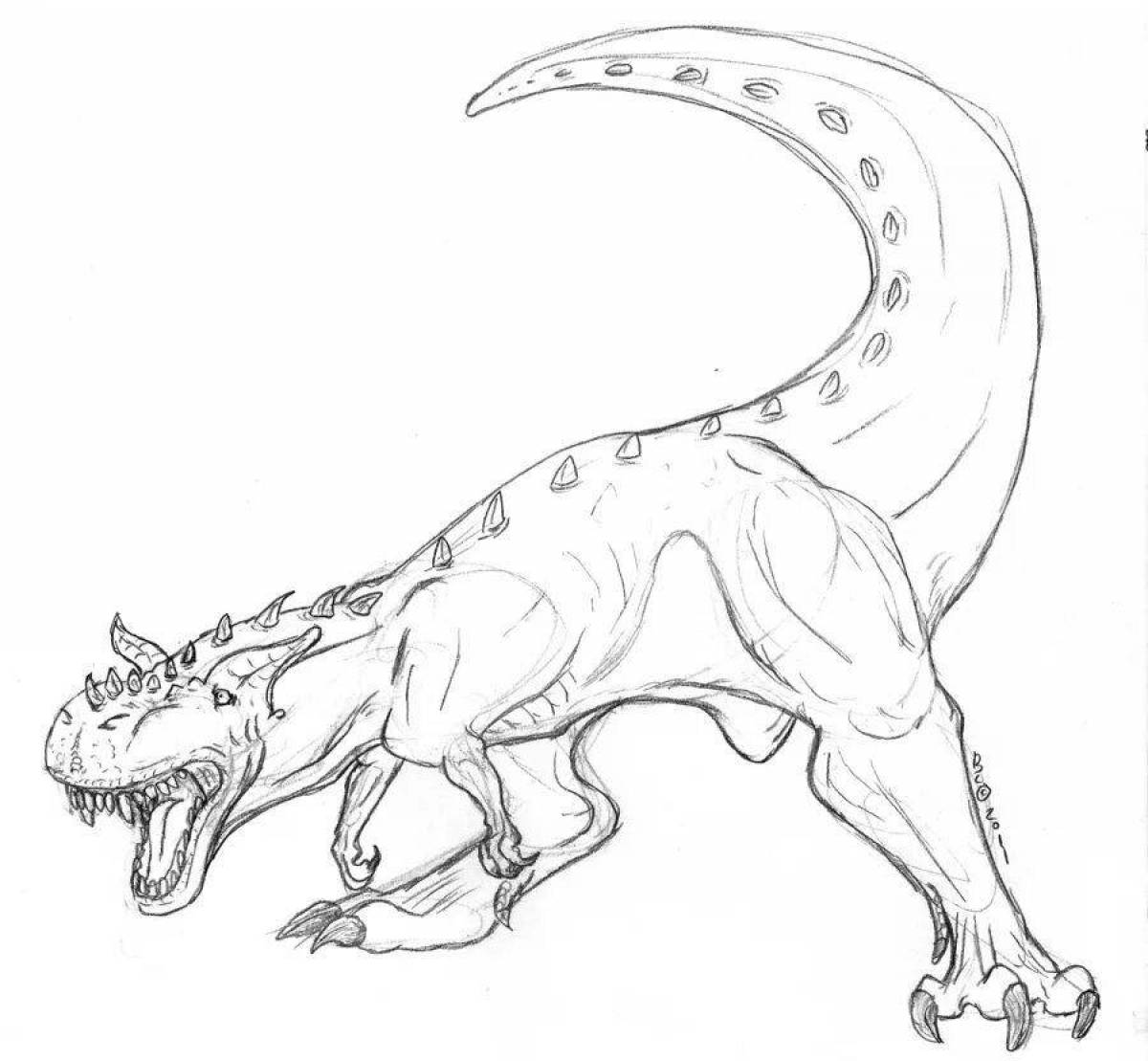 Carnotaurus coloring page