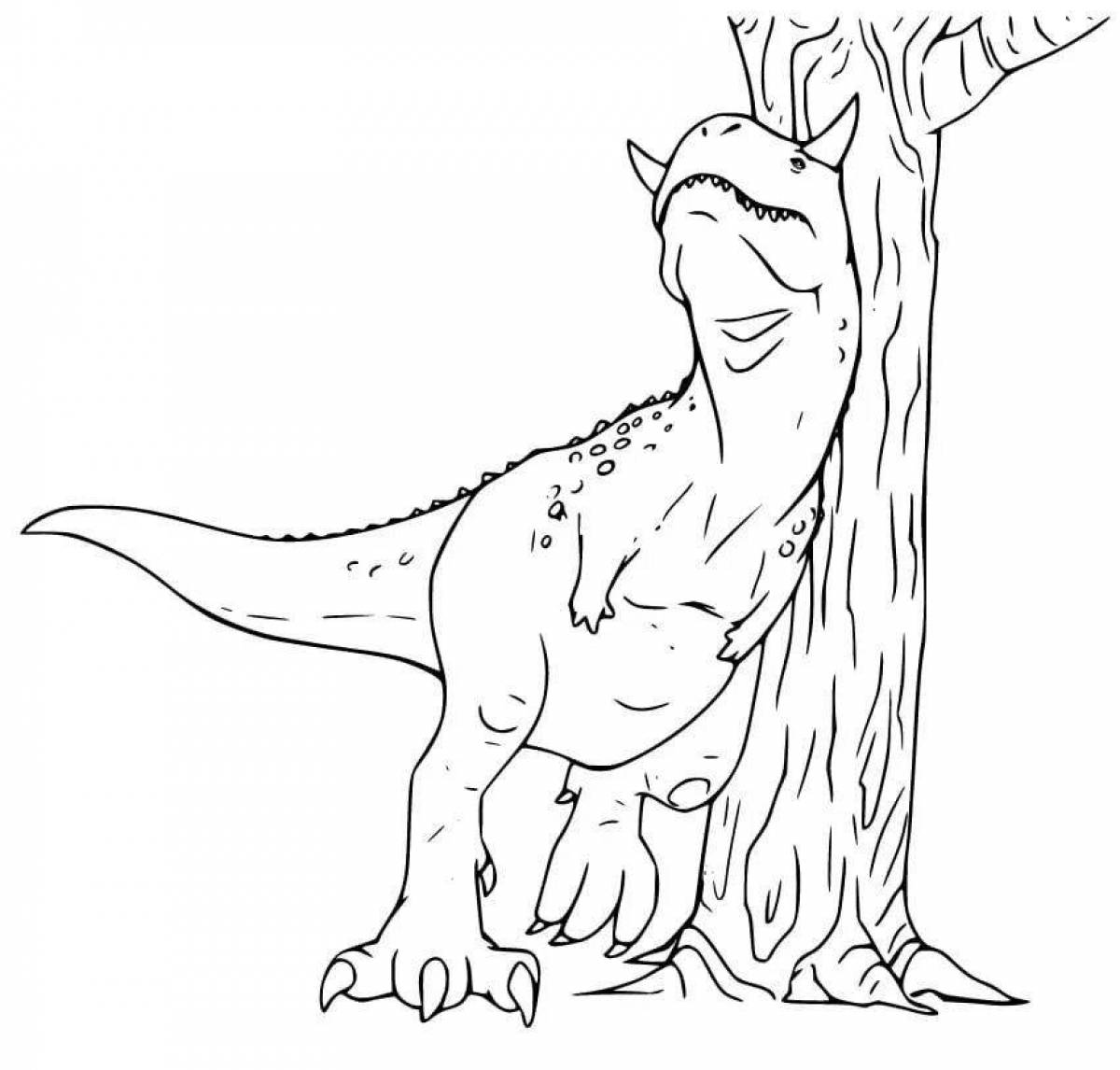 Coloring page magnificent carnotaurus