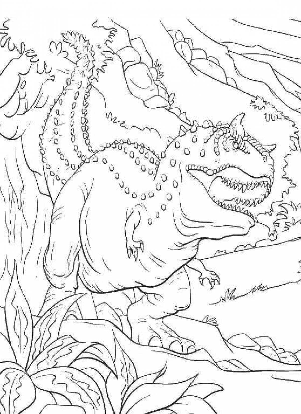 Awesome carnotaurus coloring book