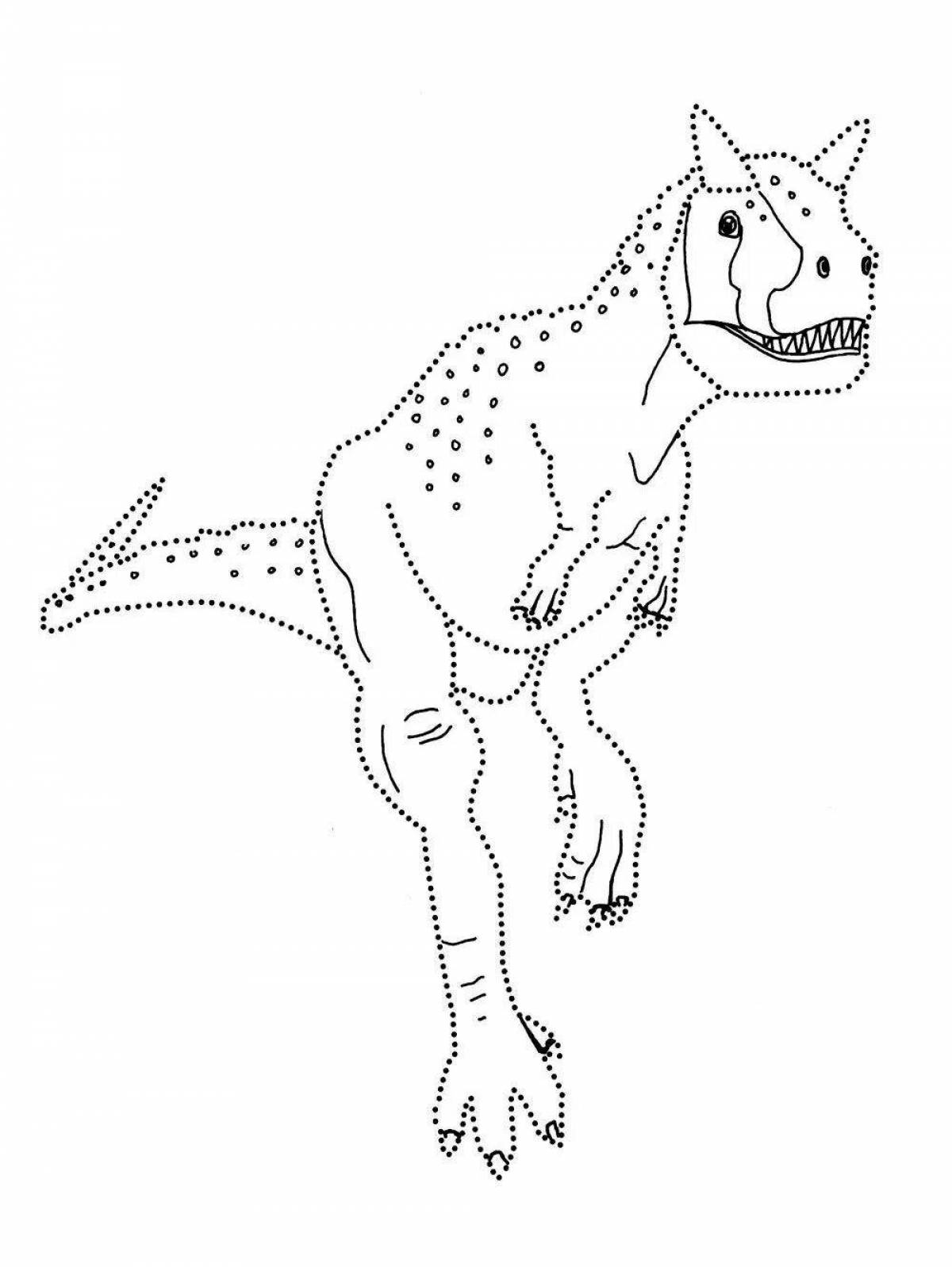 Royal carnotaurus coloring page