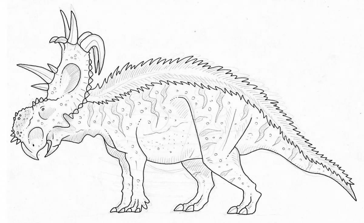 Adorable carnotaurus coloring page