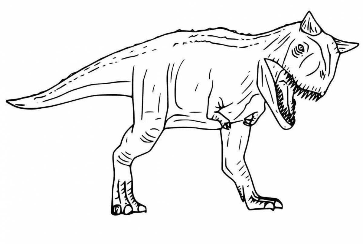 Animated carnotaurus coloring page