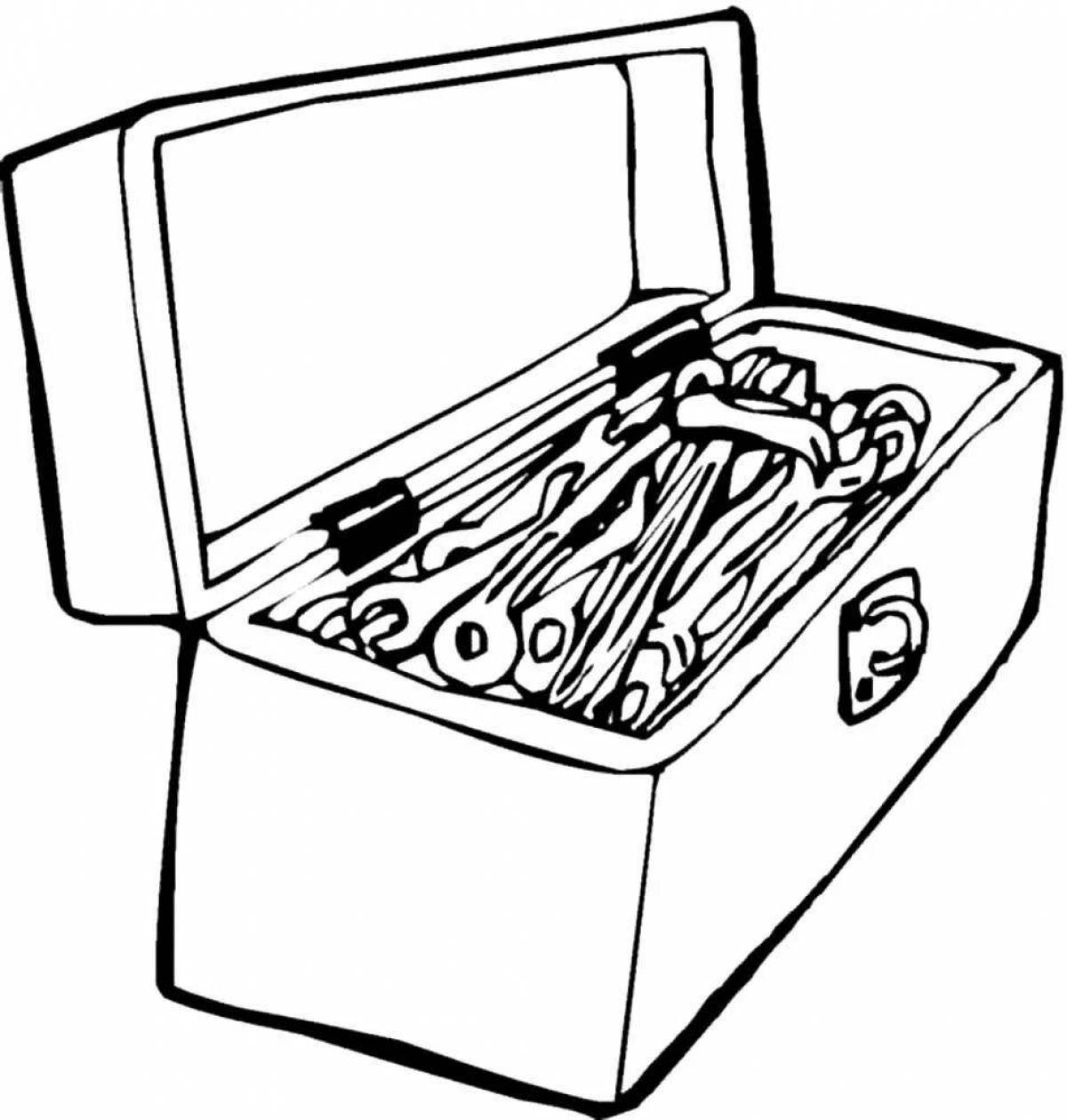 Magic toolbox coloring page