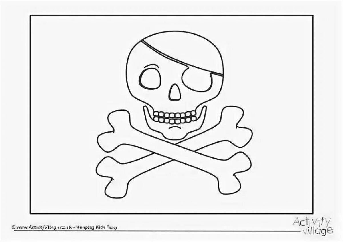 Coloring jolly roger grand