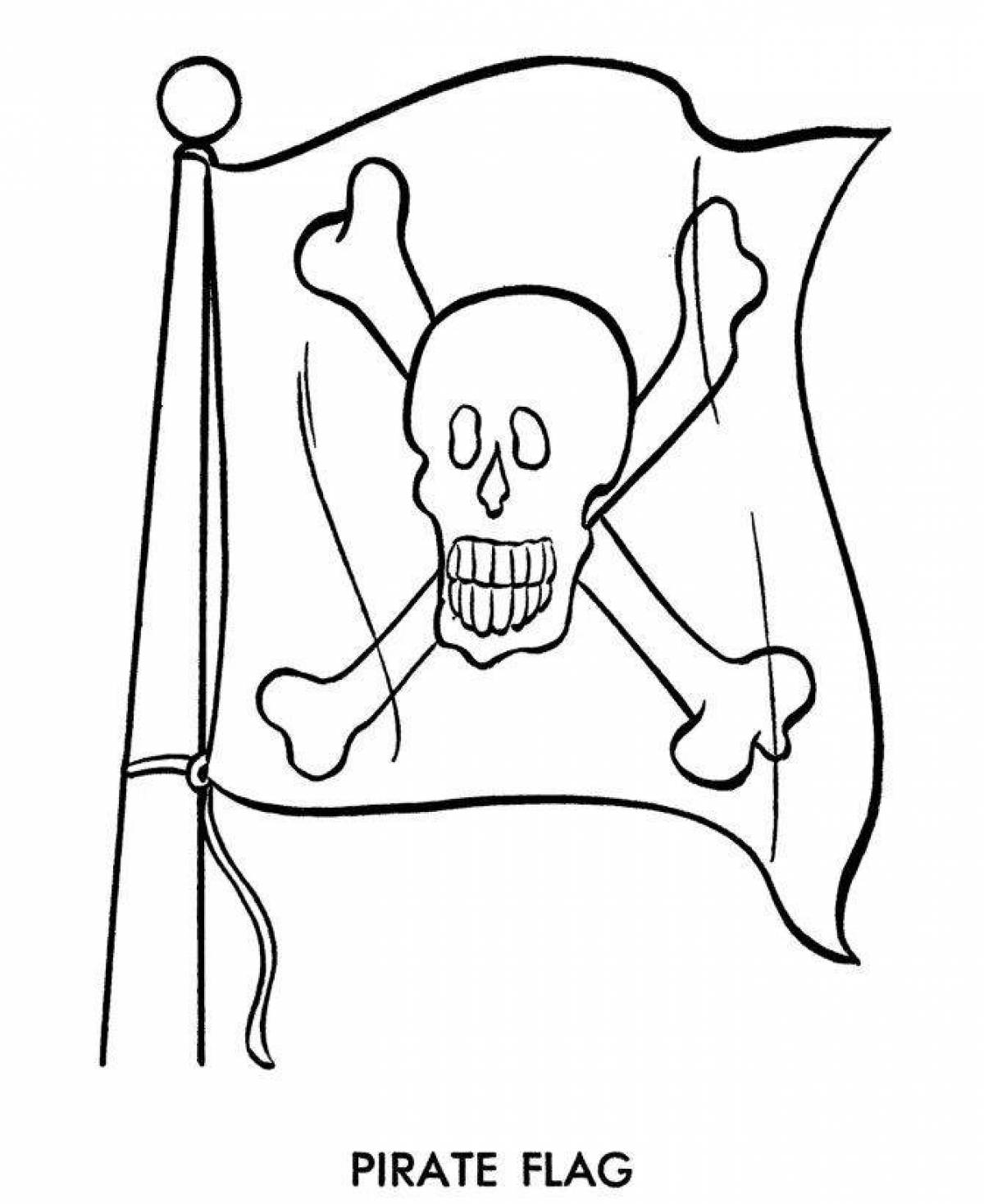 Coloring jolly roger - generous