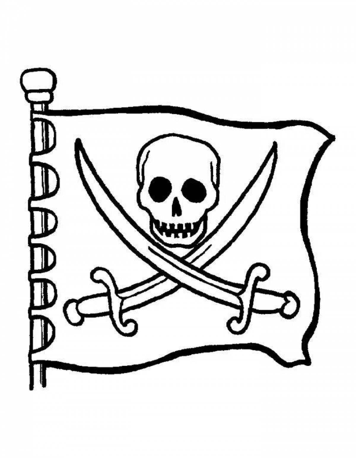 Coloring jolly roger - greatness