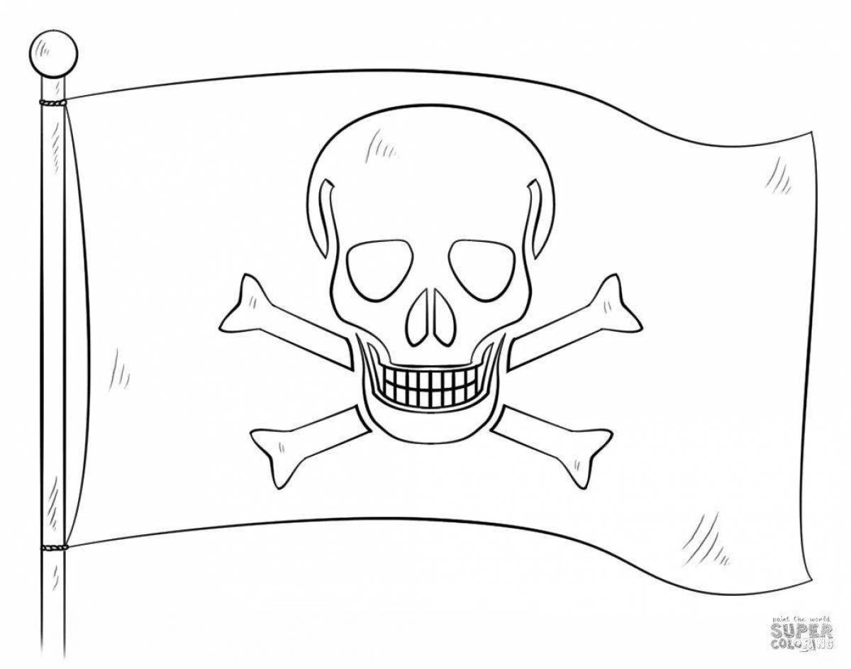Coloring page jolly roger brilliant
