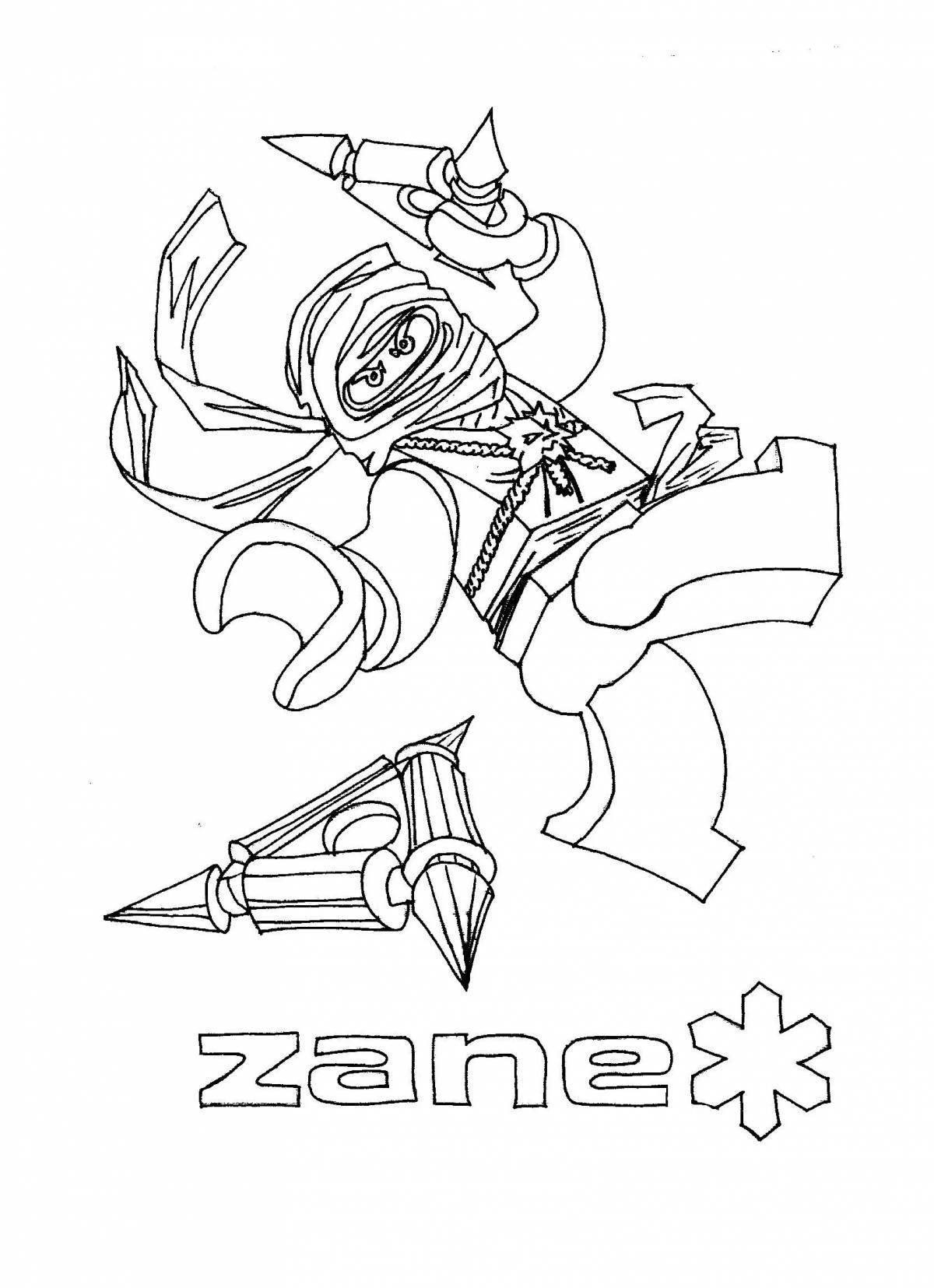 Great zain ninjago coloring book