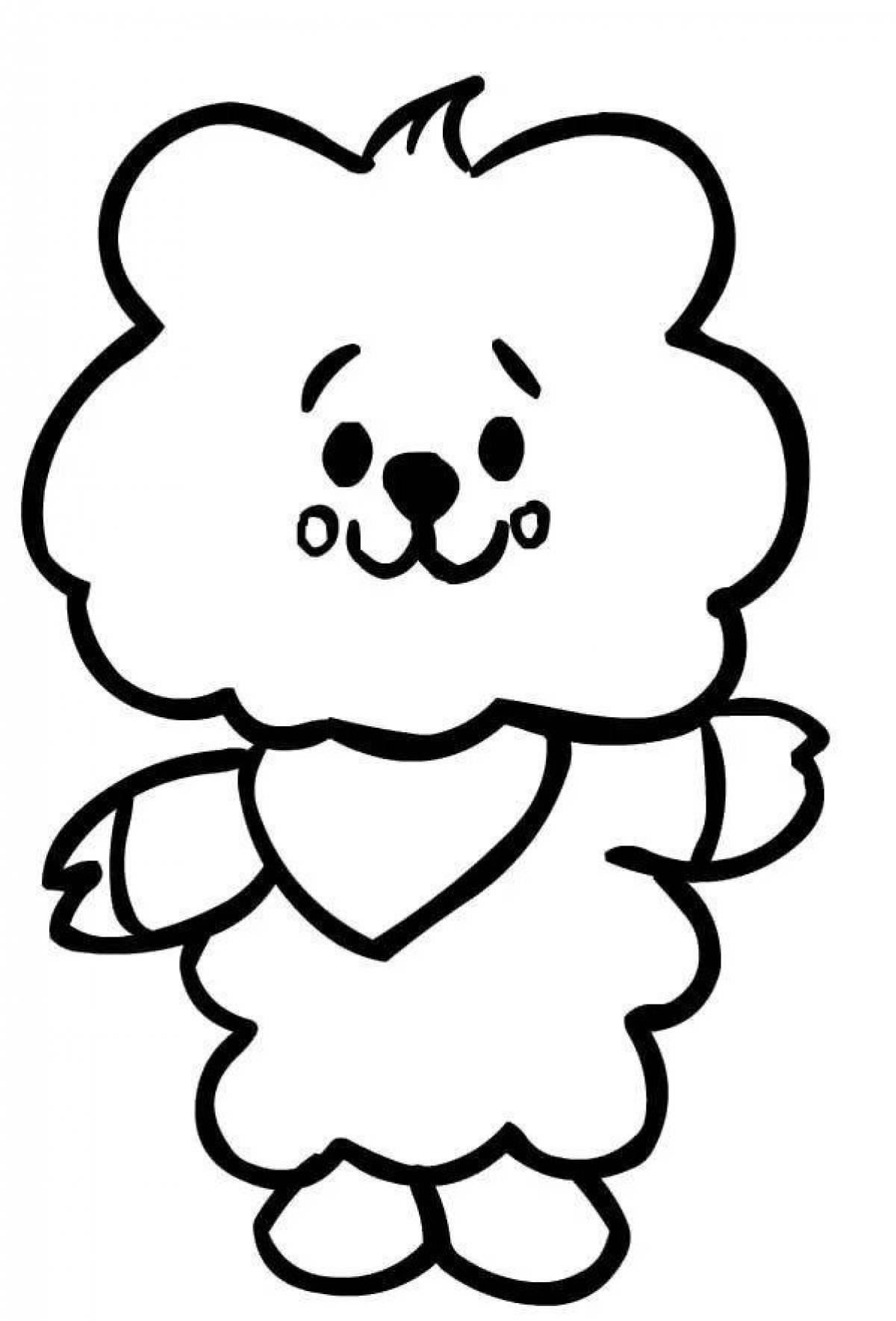 Luminous coloring page bt 21