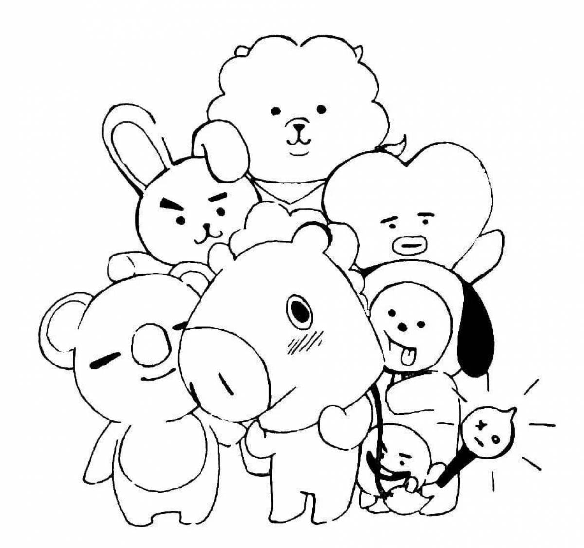 Цветная раскраска bt 21