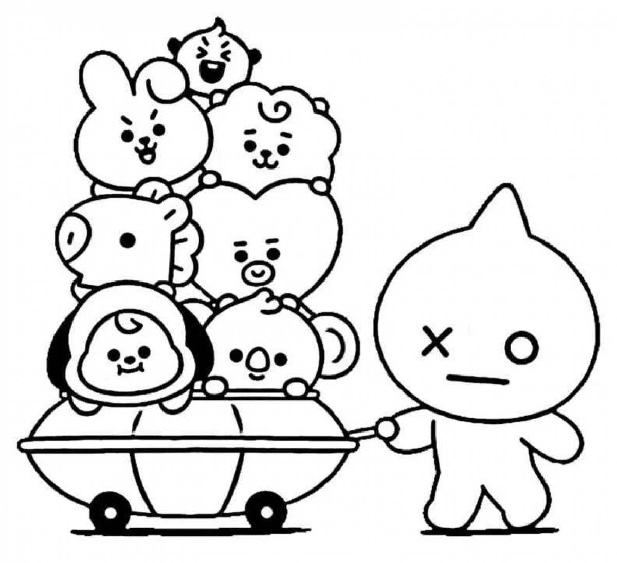 Exciting bt 21 coloring