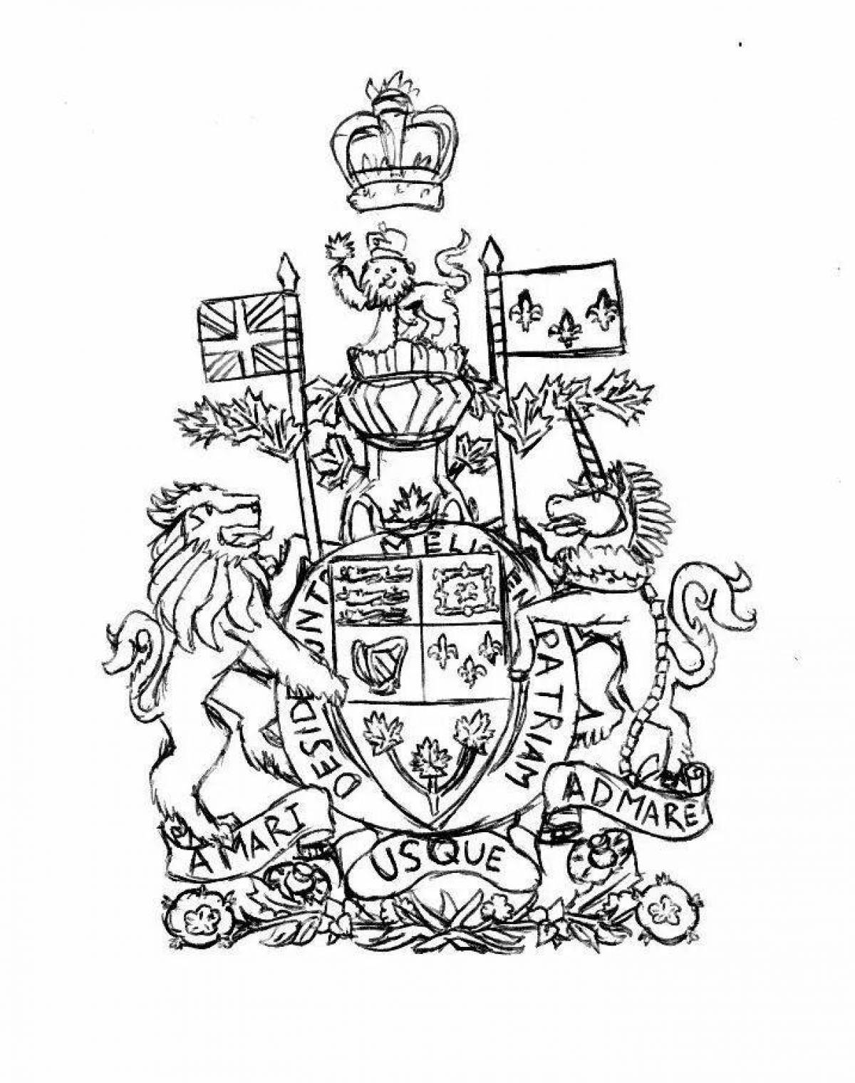 Богато украшенный герб великобритании