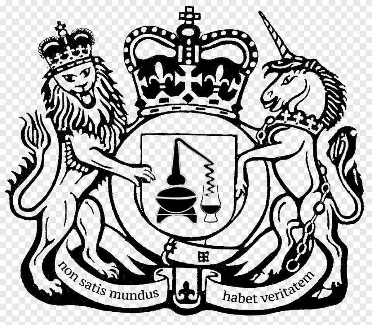 Сверкающий герб великобритании