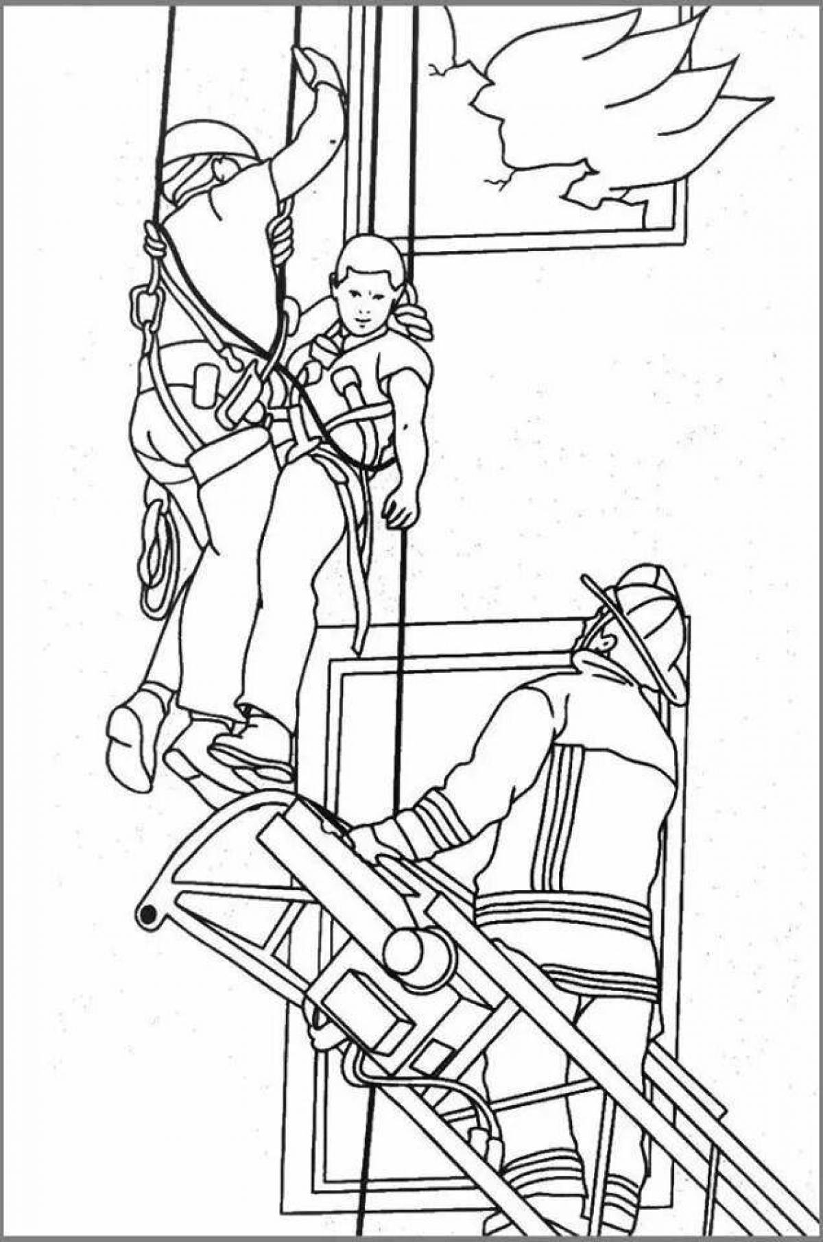 Coloring page fascinating lifeguards