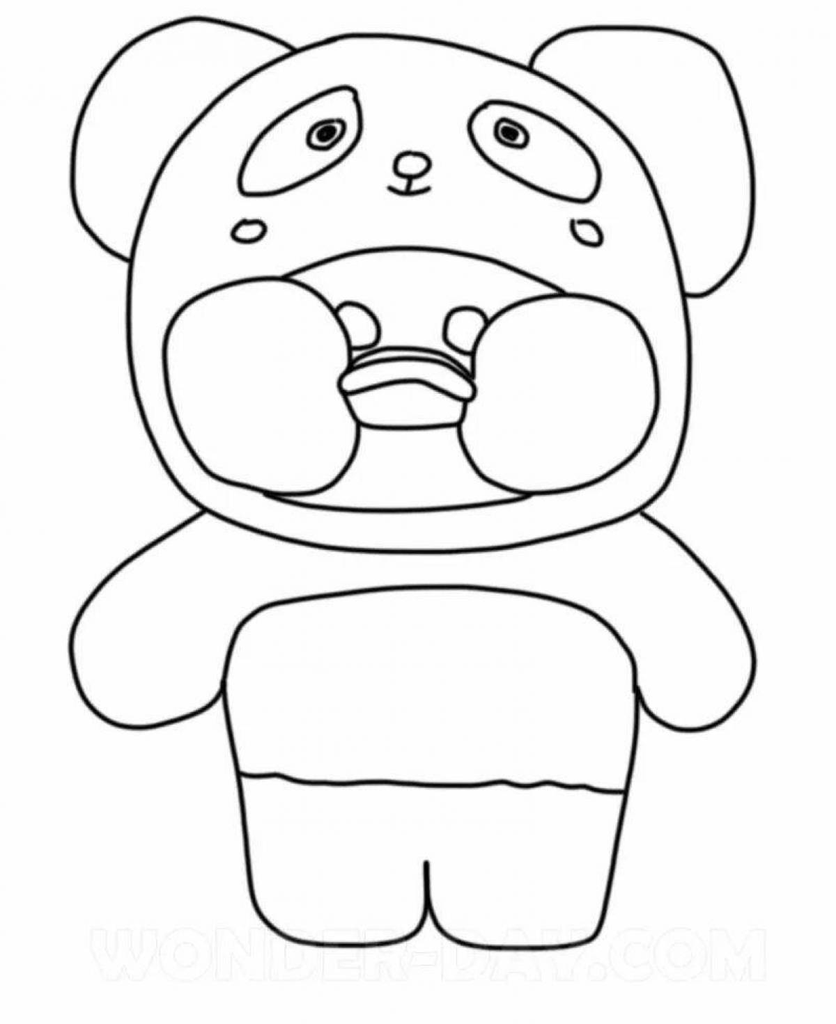 Fanfan duck coloring page