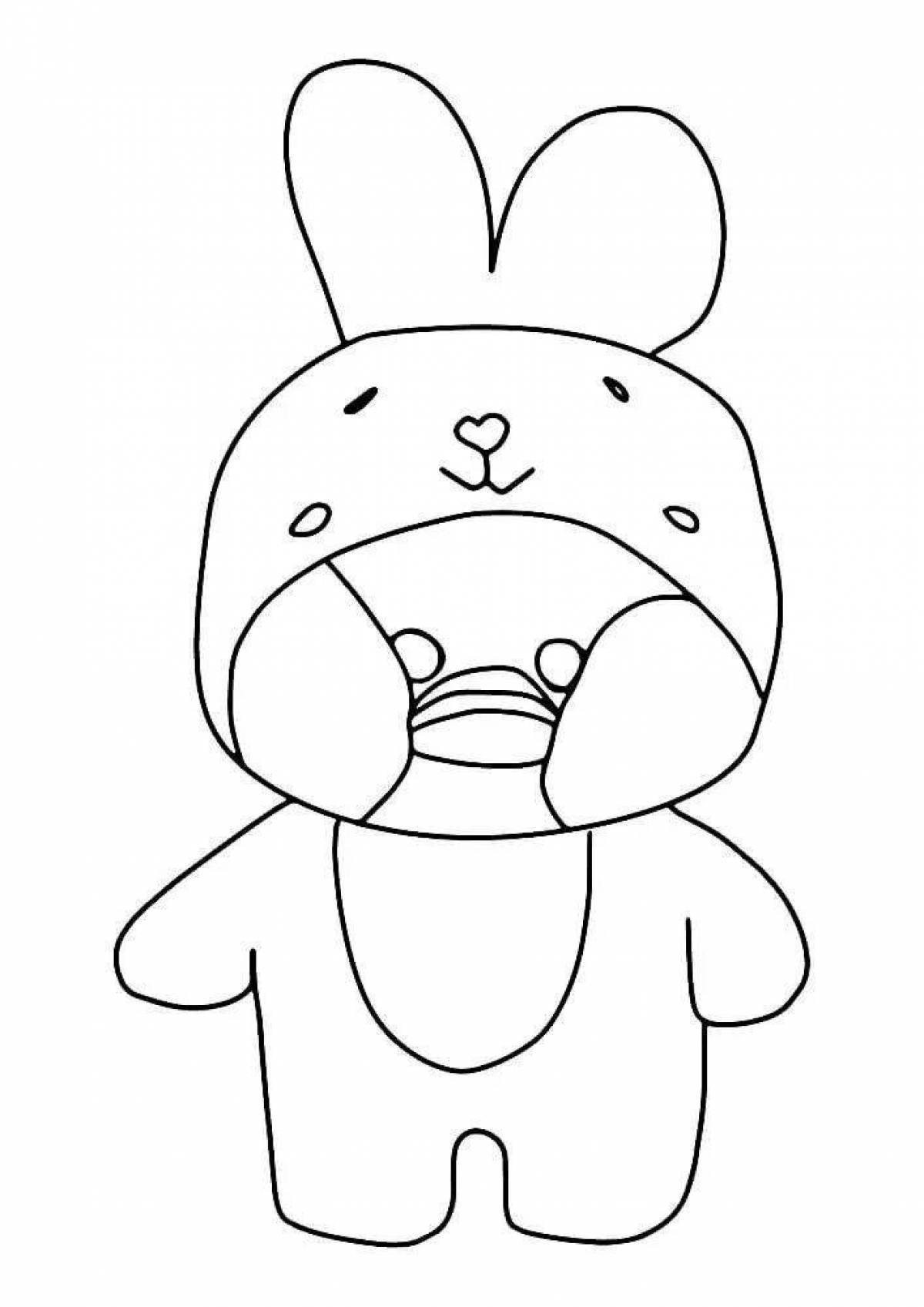 Fanfan duck coloring page