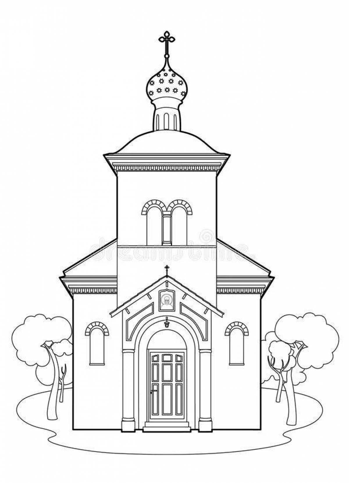 Delightful church drawing