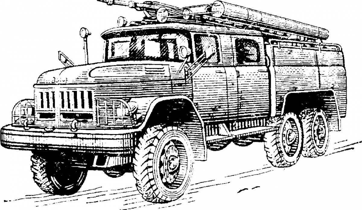 ZIL 131 animated coloring book