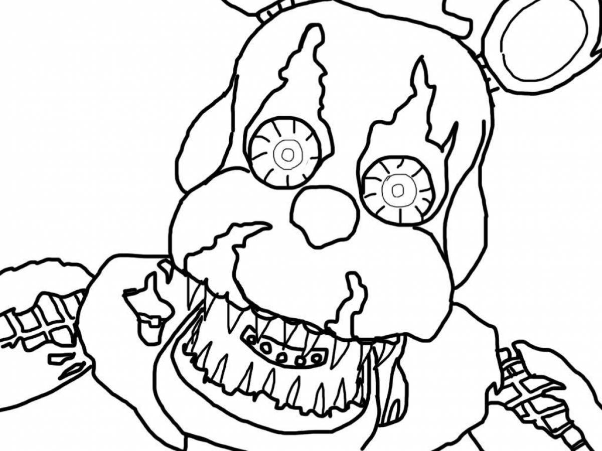 Chilling bonnified coloring page