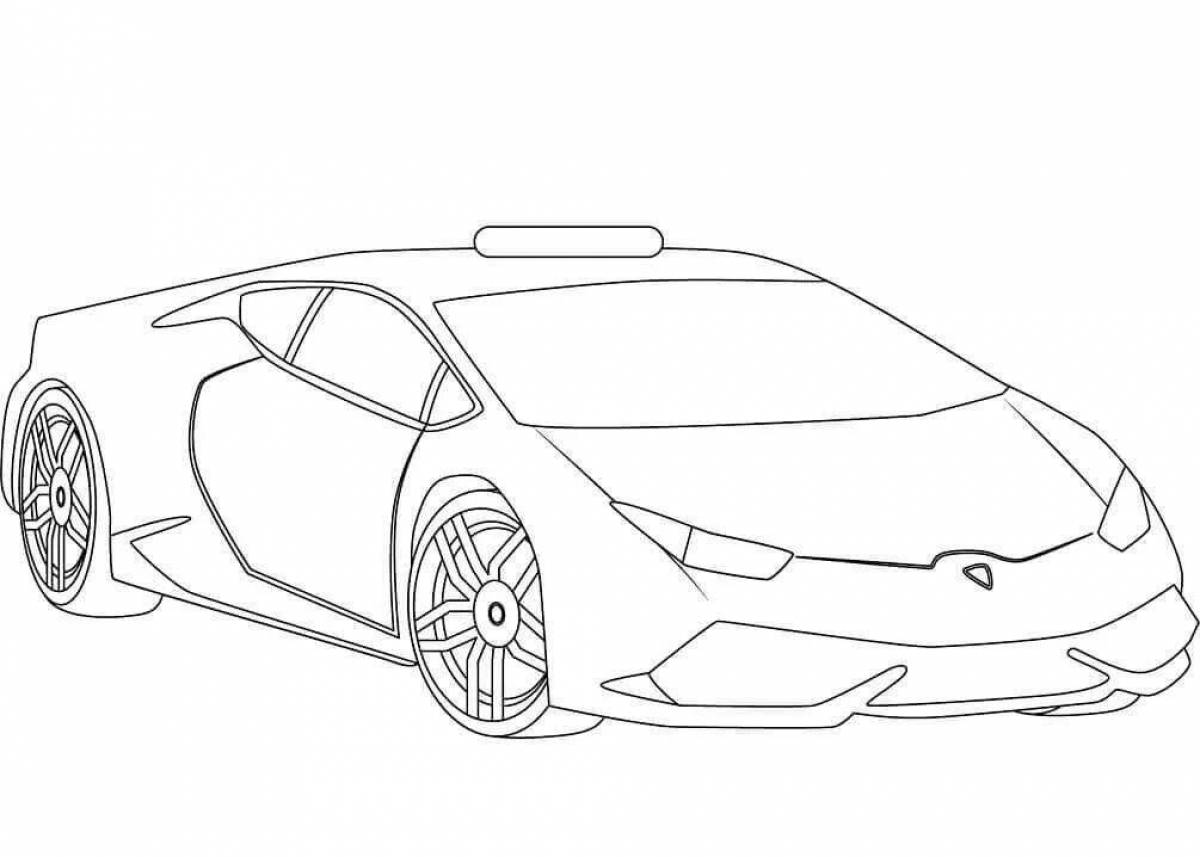 Coloring exotic lambo urus