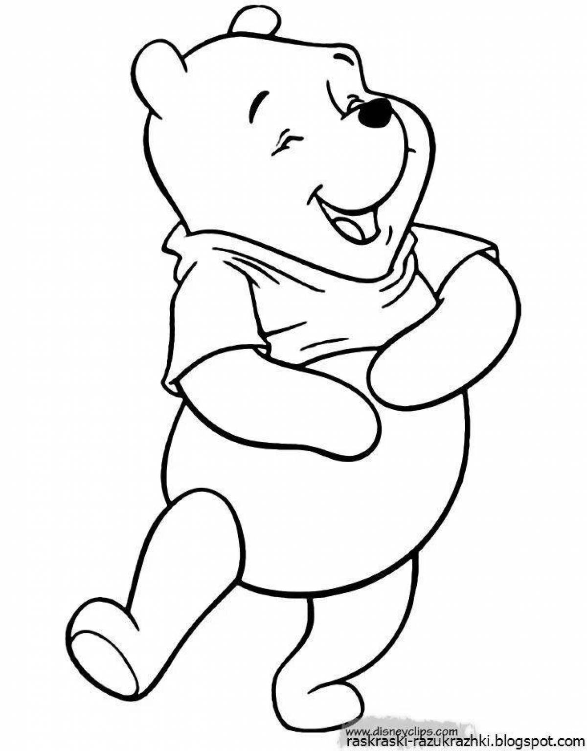 Adorable cartoon character coloring page