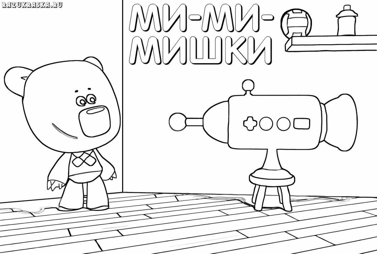 Exciting coloring pages of Mimic's sleigh