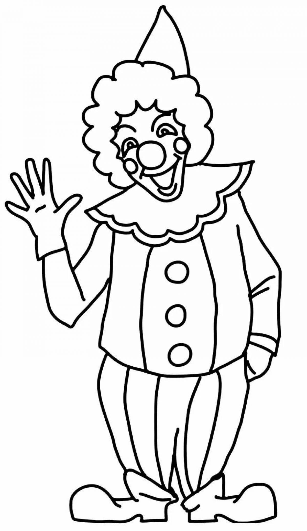 Coloring page bright theatrical costume
