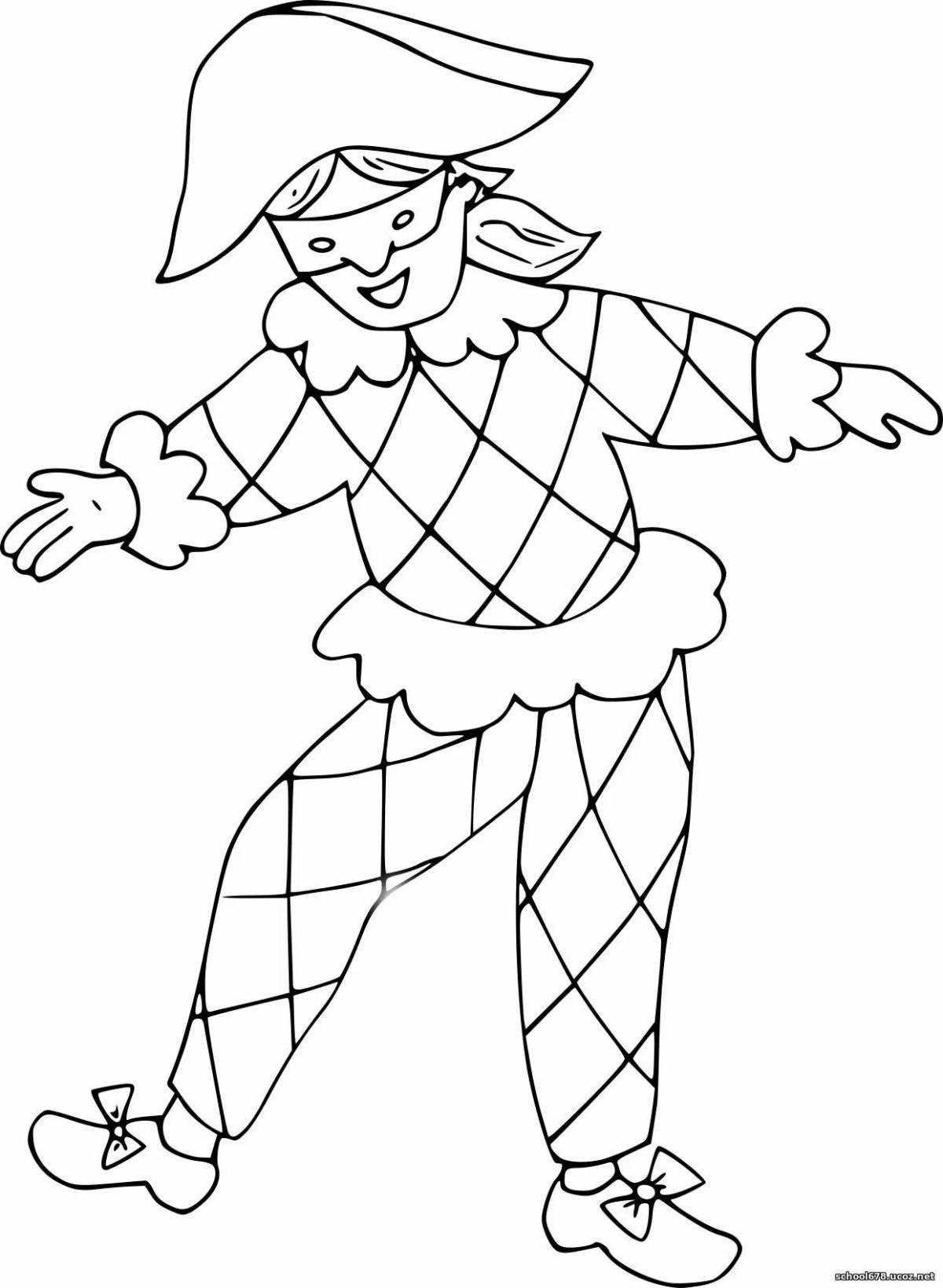 Fine theater costumes coloring book