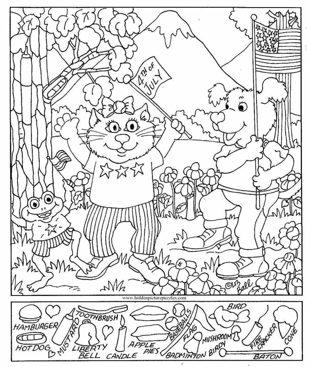 Relaxing mindfulness coloring book