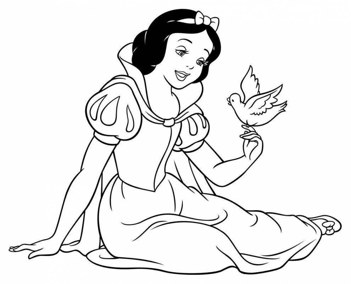 Amazing coloring snow white princess