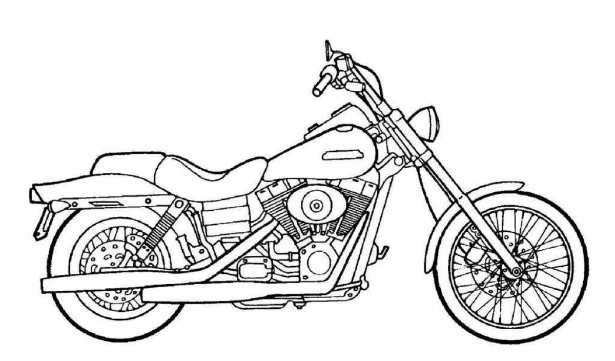 Замысловатая раскраска мотоцикла урал