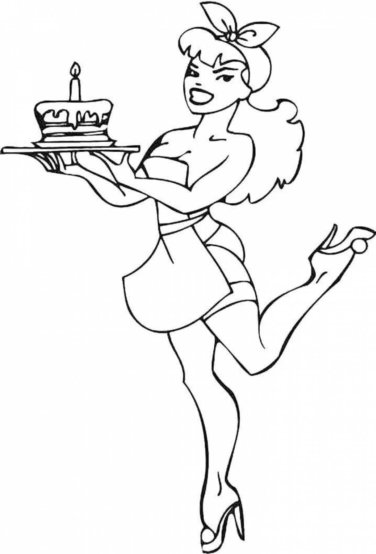Great pin-up coloring book