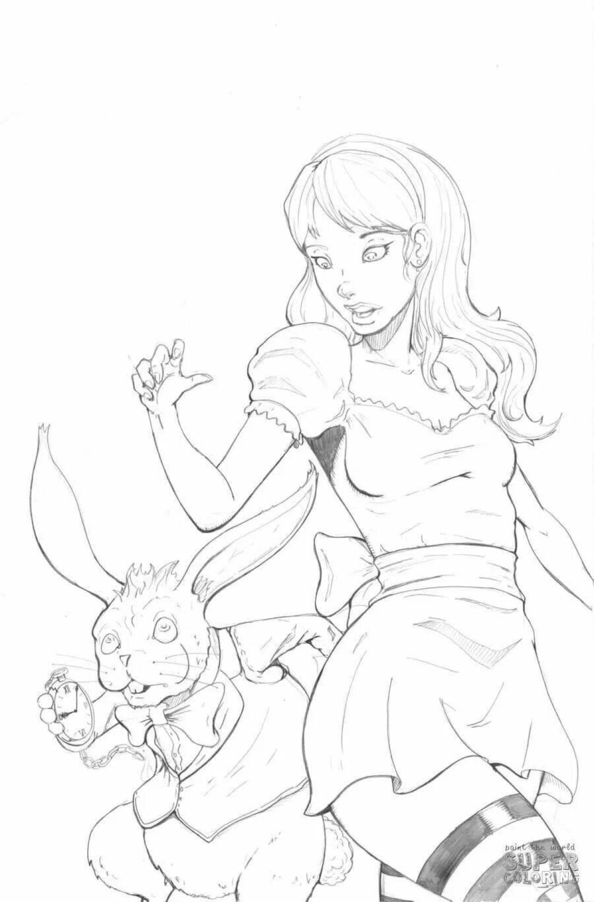 Delightful pin-up coloring book