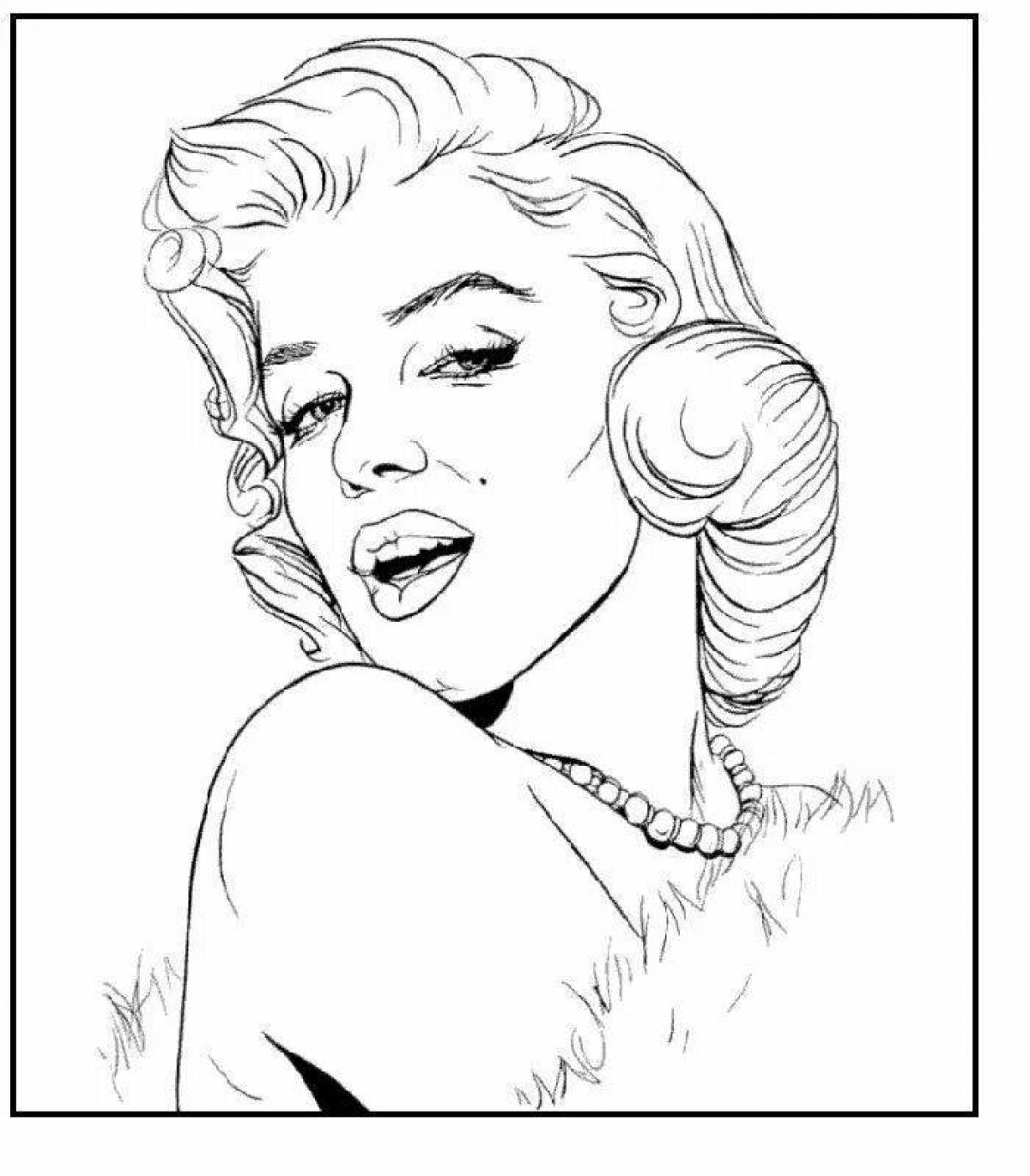 Fancy pin-up coloring book