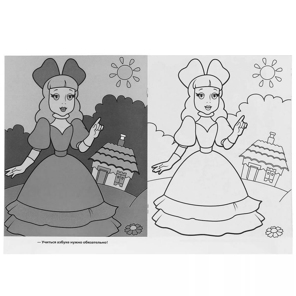 Coloring page charming pinocchio