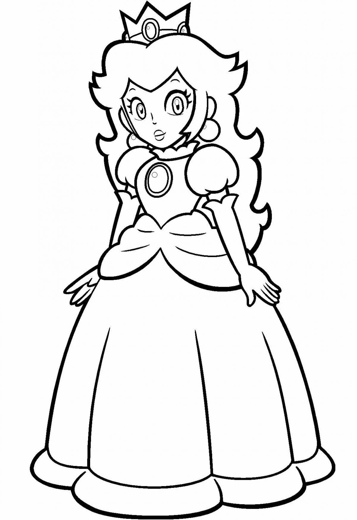 Exalted peach princess coloring book