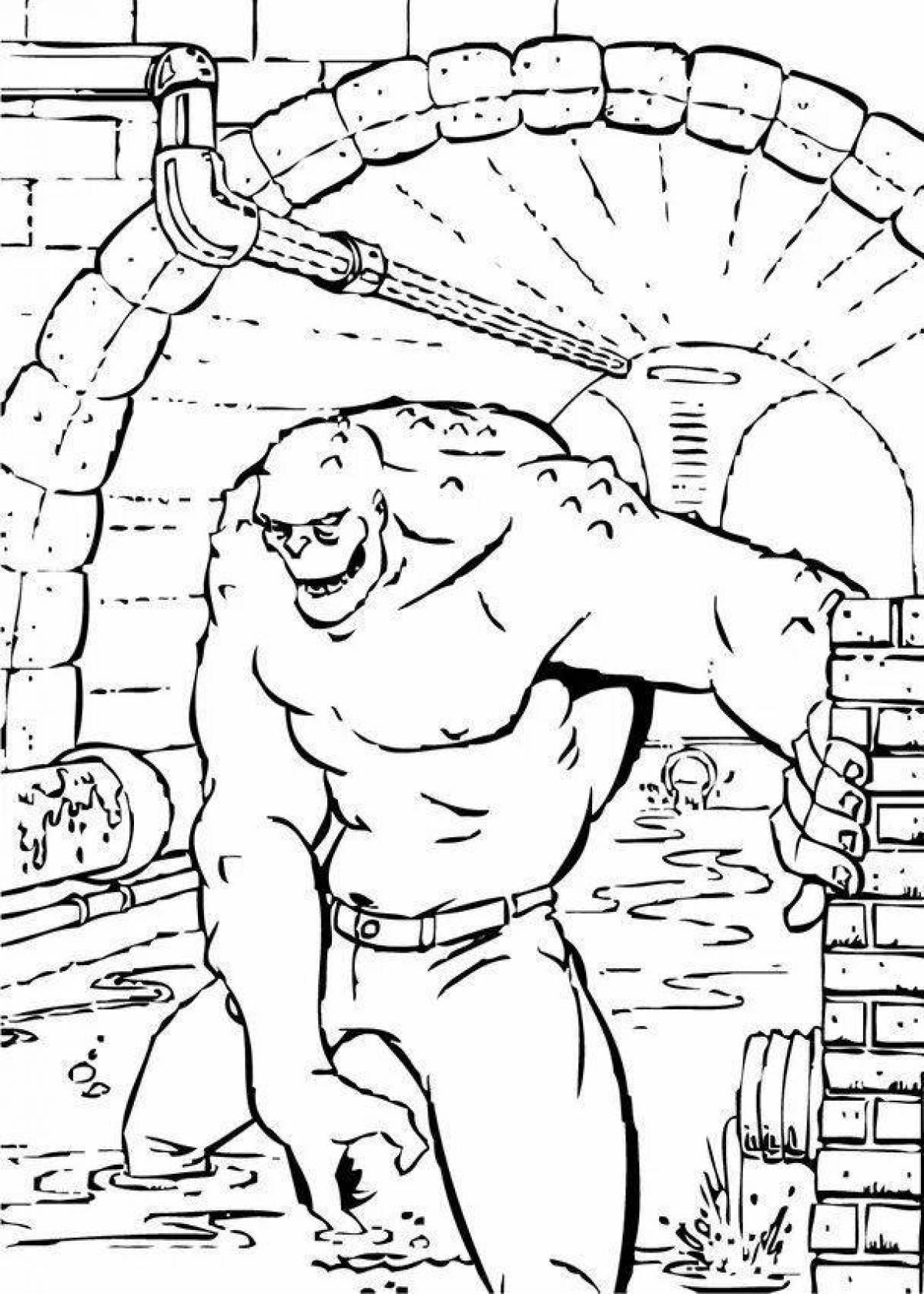 Coloring page living sand man