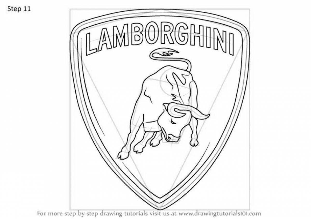 Раскраска majestic lamborghini icon