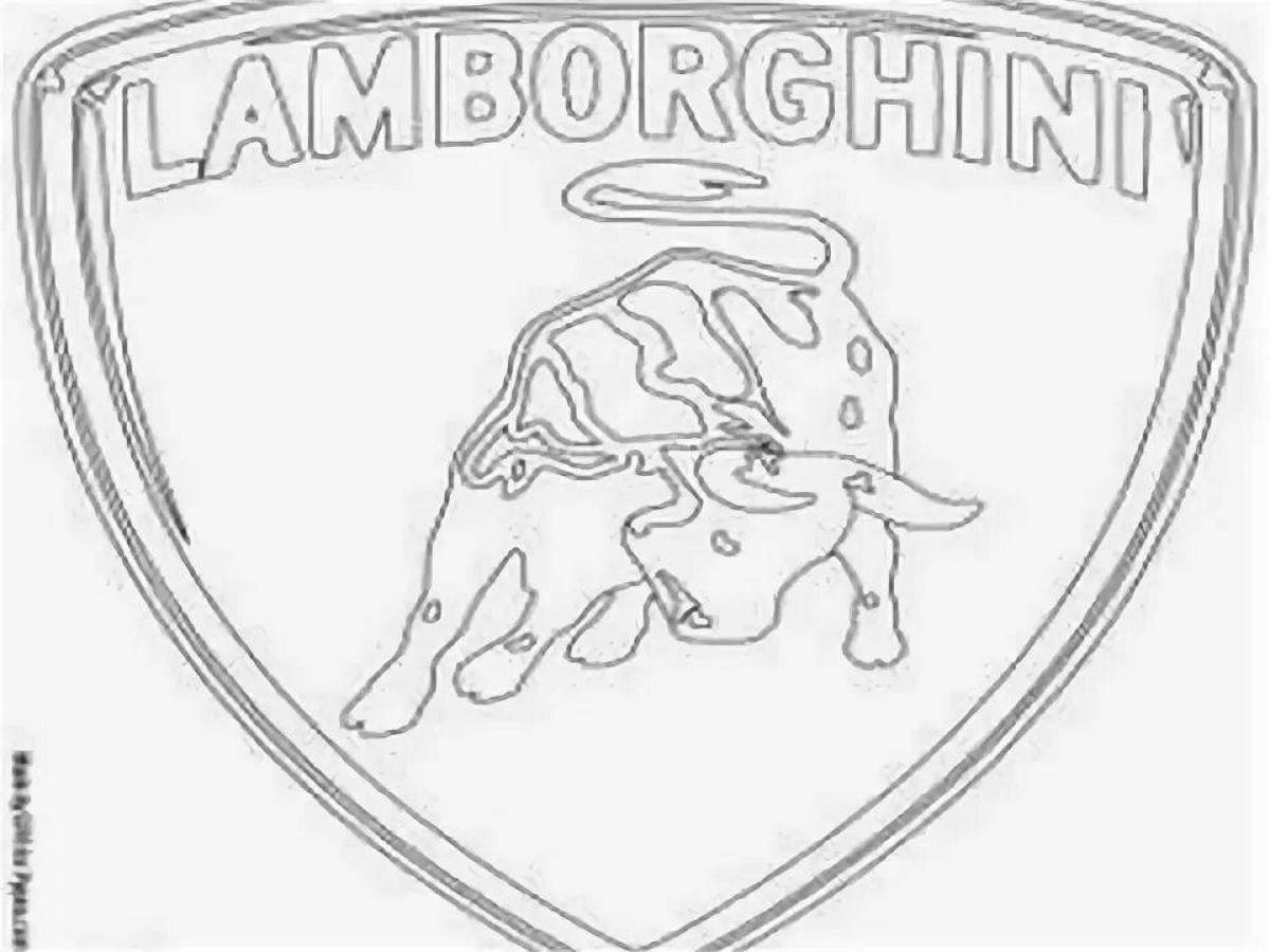 Потрясающая раскраска lamborghini icon