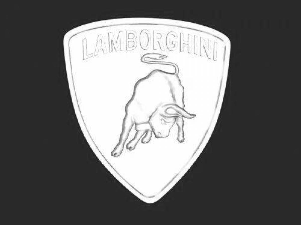 Элегантная раскраска lamborghini icon