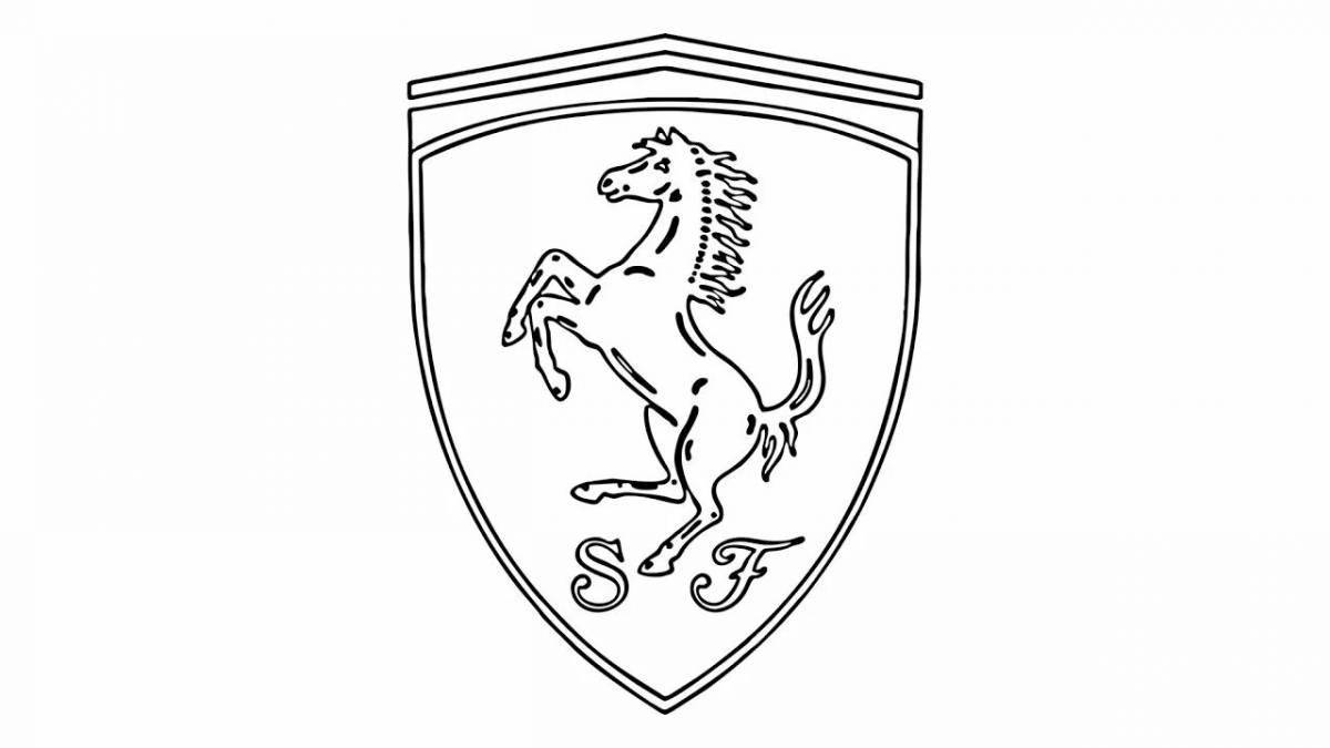 Выдающаяся раскраска lamborghini icon