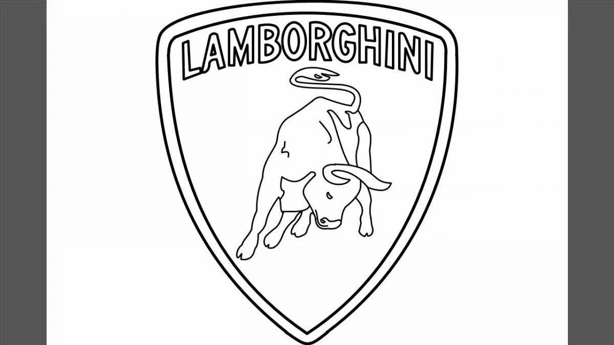 Заманчивая раскраска lamborghini icon