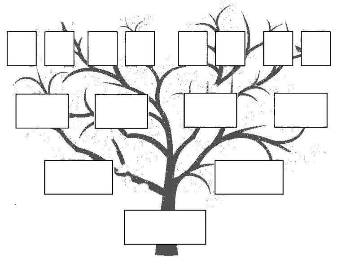 Splendid coloring page generic tree